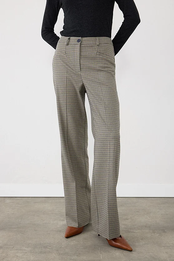 Kazayağı Straight Fit Pantolon - Yeşil - Gusto