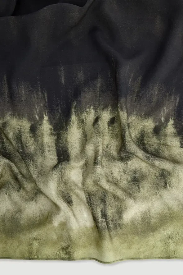 Kelebek Koleksiyonu Lyocell Fular - Yeşil - Gusto