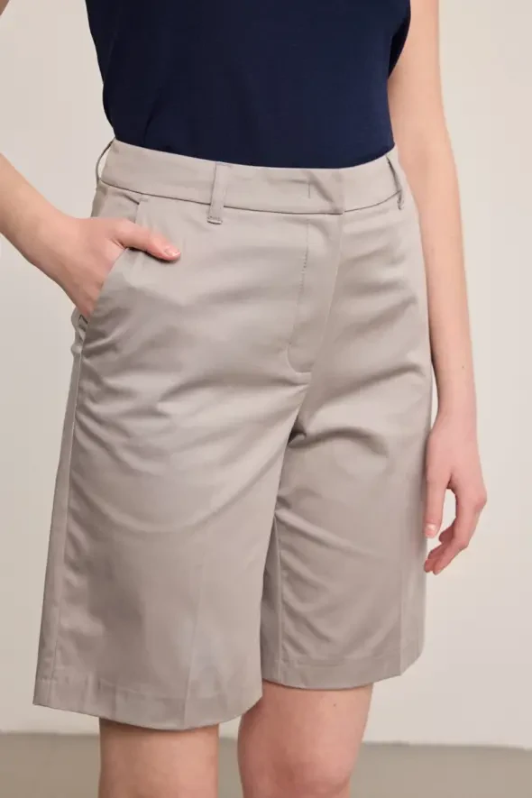 Klasik Koton Bermuda - Gri - 3