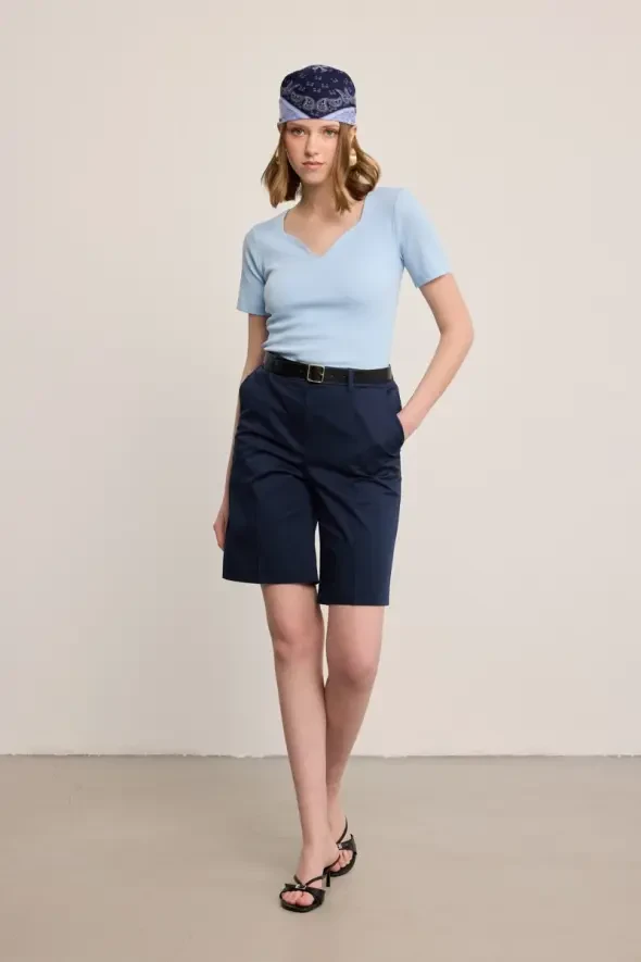 Klasik Koton Bermuda - Lacivert - Gusto
