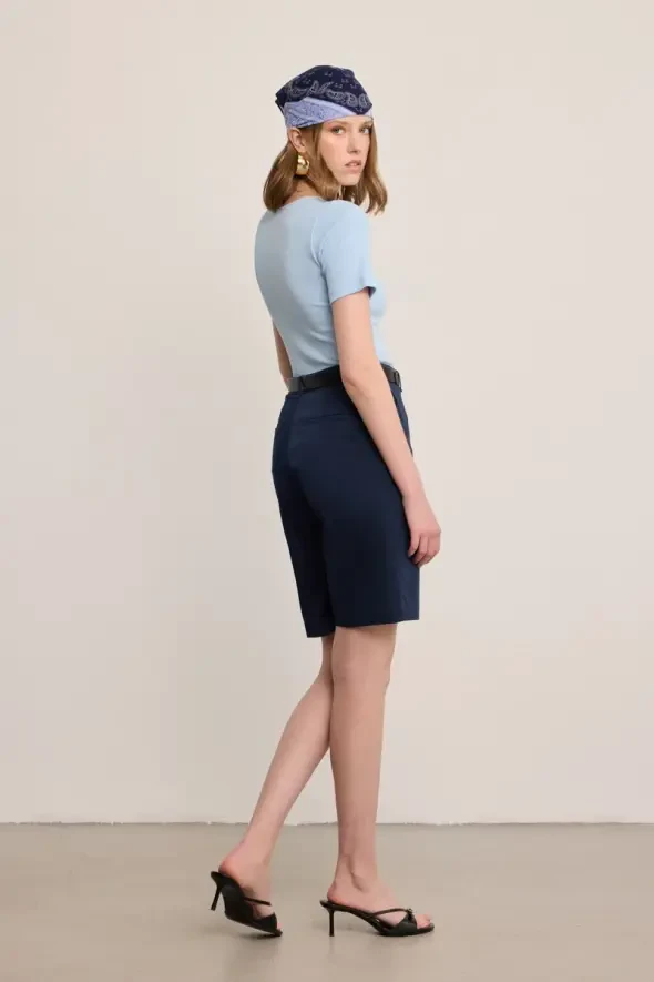 Klasik Koton Bermuda - Lacivert - Gusto