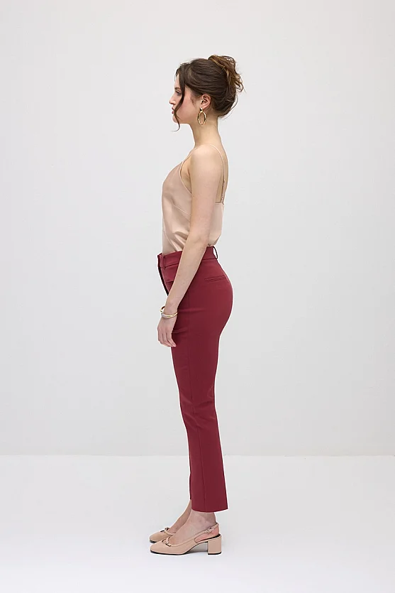 Klasik Sihirli Pantolon - Bordo - 3