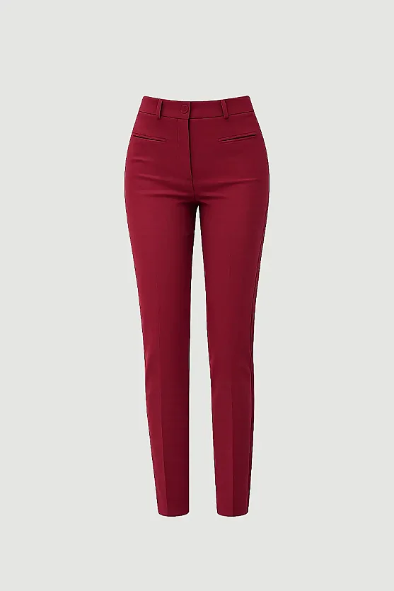 Klasik Sihirli Pantolon - Bordo - 6