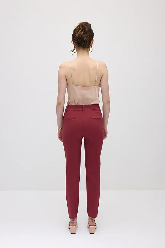 Klasik Sihirli Pantolon - Bordo - Gusto