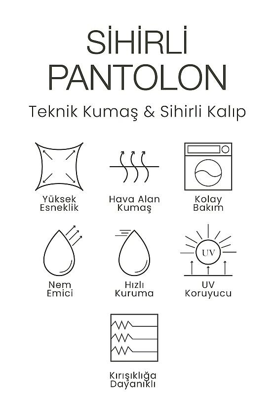 Klasik Sihirli Pantolon - Haki - Gusto
