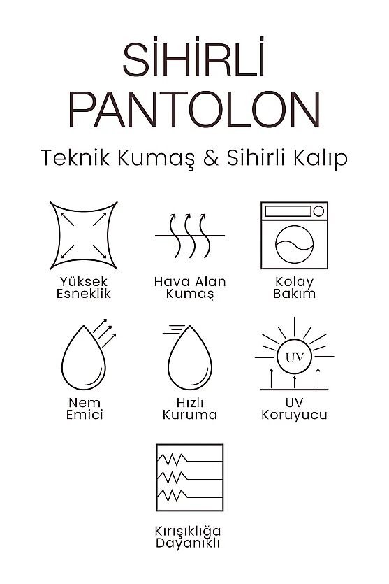 Klasik Sihirli Pantolon - Kahverengi - Gusto