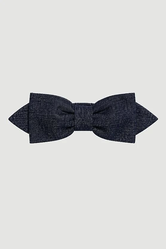 Denim Fiyonk Lastikli Toka - Lacivert - Gusto