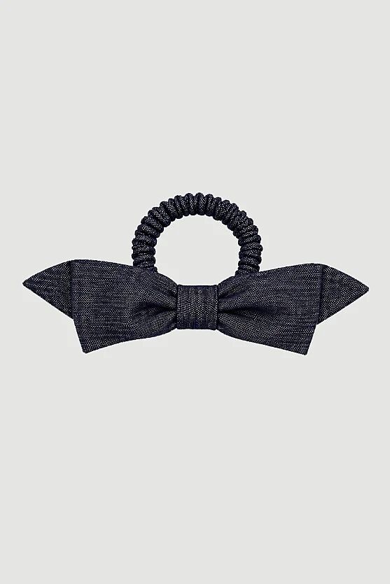 Denim Fiyonk Lastikli Toka - Lacivert - Gusto