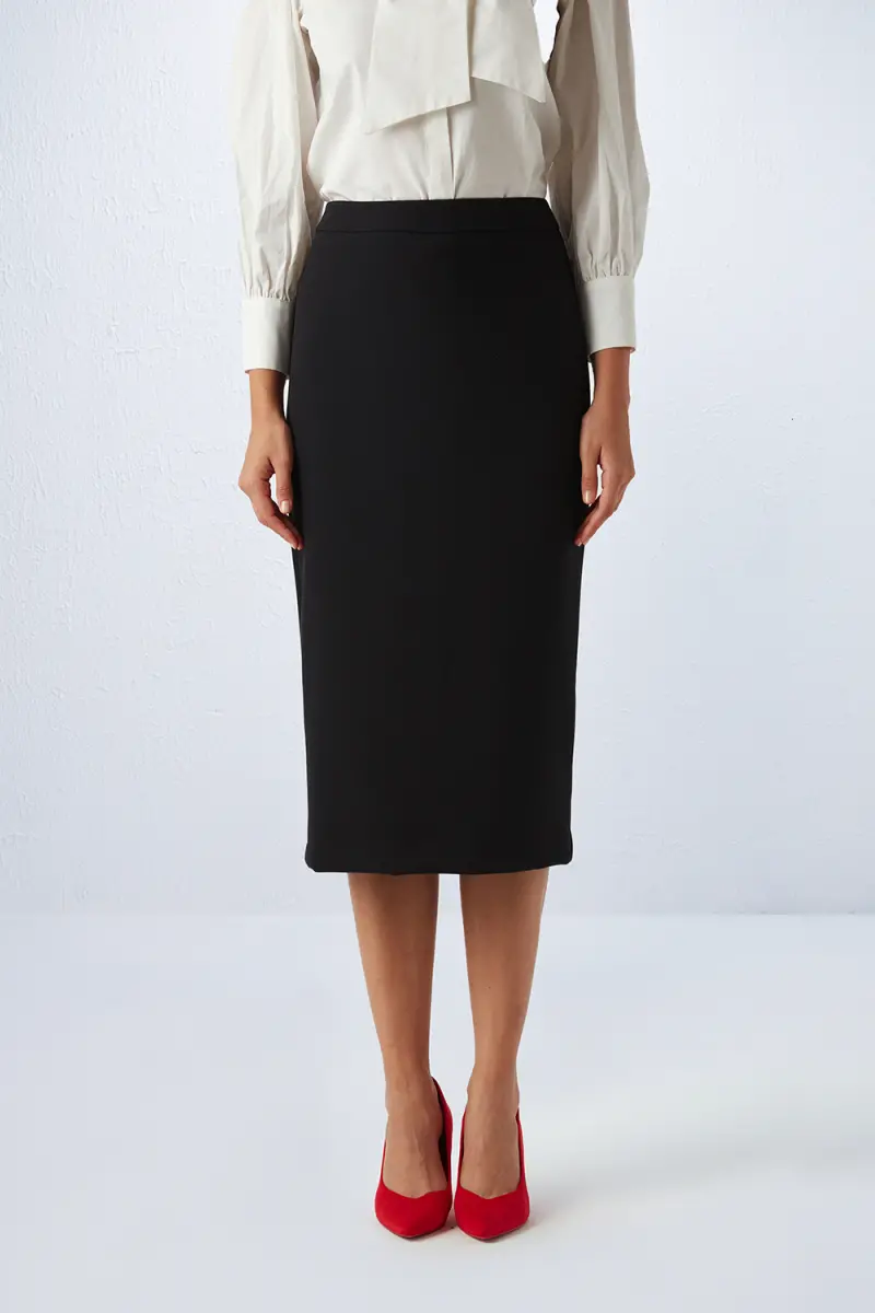 Long Pencil Skirt - Black Autumn-Winter | Gusto