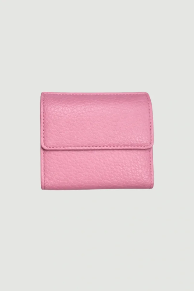 Mini Kapaklı Cüzdan - Pembe
