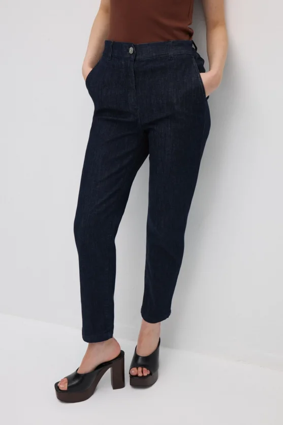 Mom Denim Pantolon - Lacivert - 2