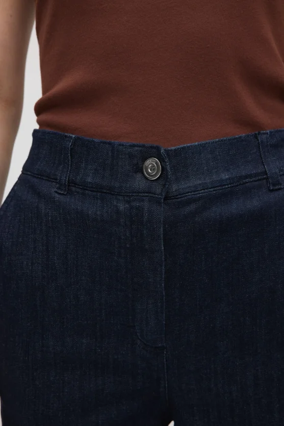 Mom Denim Pantolon - Lacivert - 5