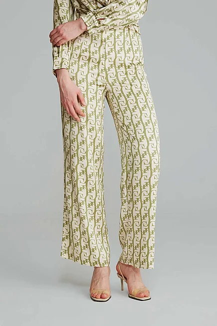 Monogram Pantolon - Yeşil - 2