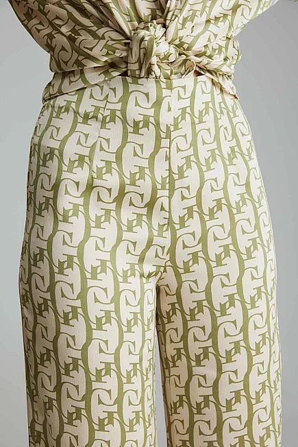 Monogram Pantolon - Yeşil - 6