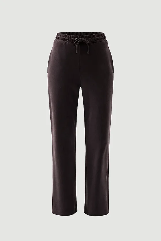 Örme Boru Paça Modal Eşofman Altı - Kahverengi - Gusto