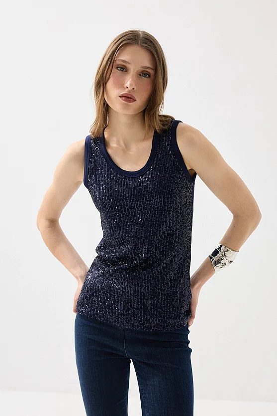 Pul Payet Atlet Bluz - Lacivert - Gusto