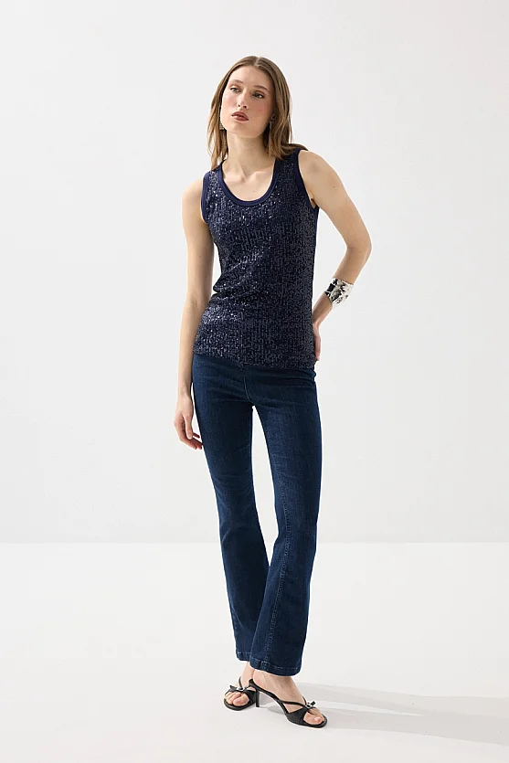 Pul Payet Atlet Bluz - Lacivert - Gusto