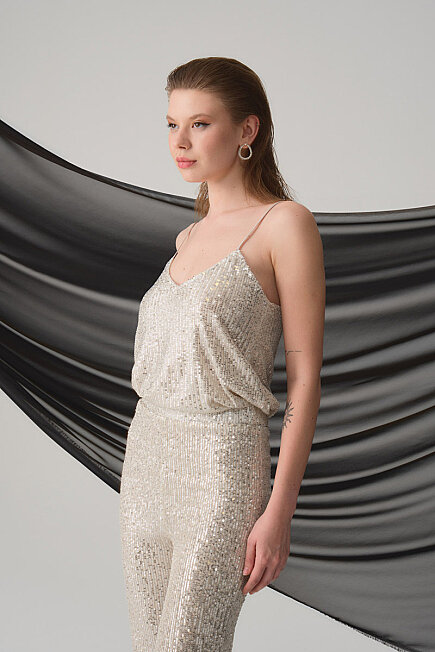 Pul Payet Pantolon - Platin - Gusto