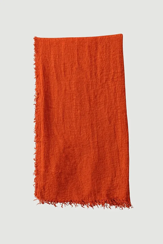 Püsküllü Şal - Kiremit - 2