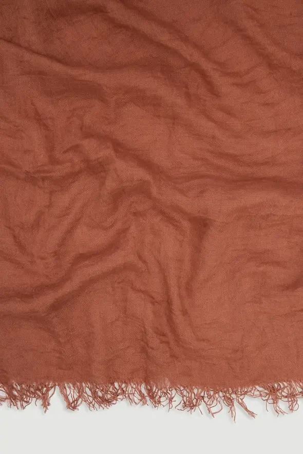 Püsküllü Şal - Taba - 2
