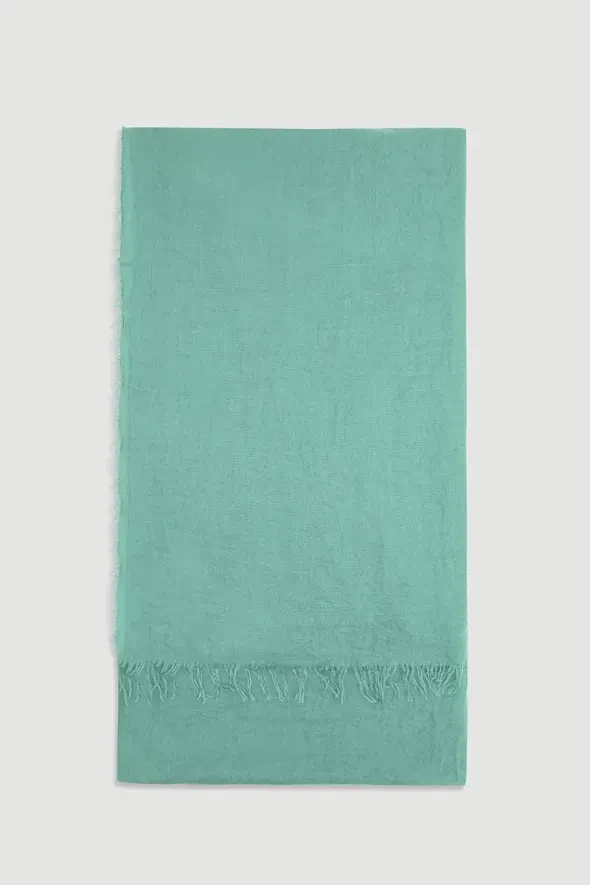 Püsküllü Şal - Yeşil - Gusto