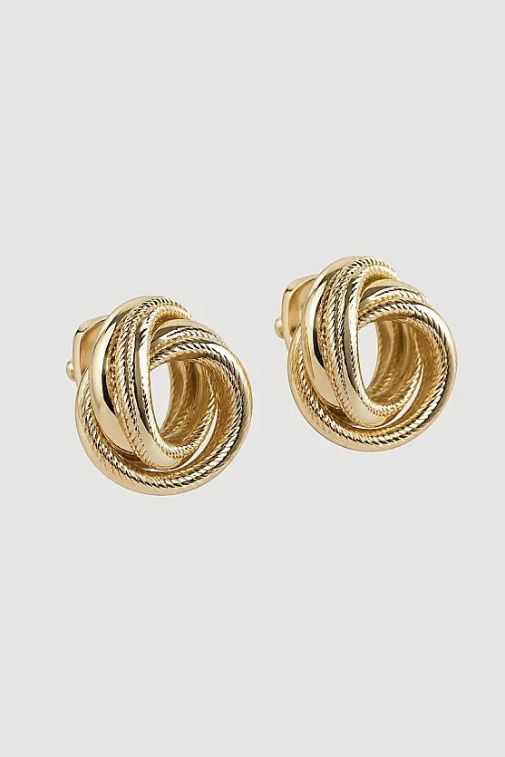 Sarmal Küpe - Gold - 3
