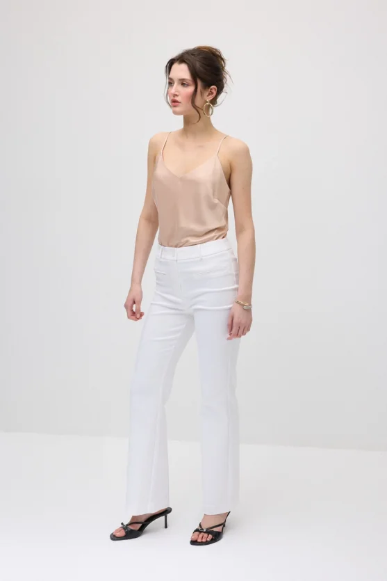 Sihirli Flare Pantolon - Beyaz - 10