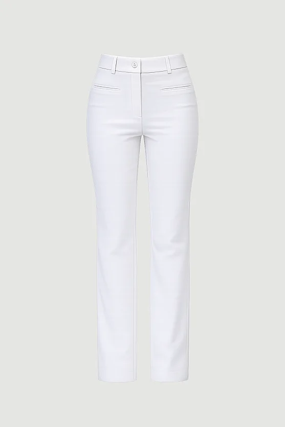 Sihirli Flare Pantolon - Beyaz - Gusto