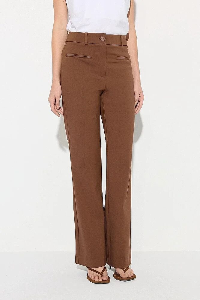 Sihirli Flare Pantolon - Kahverengi - Gusto (1)