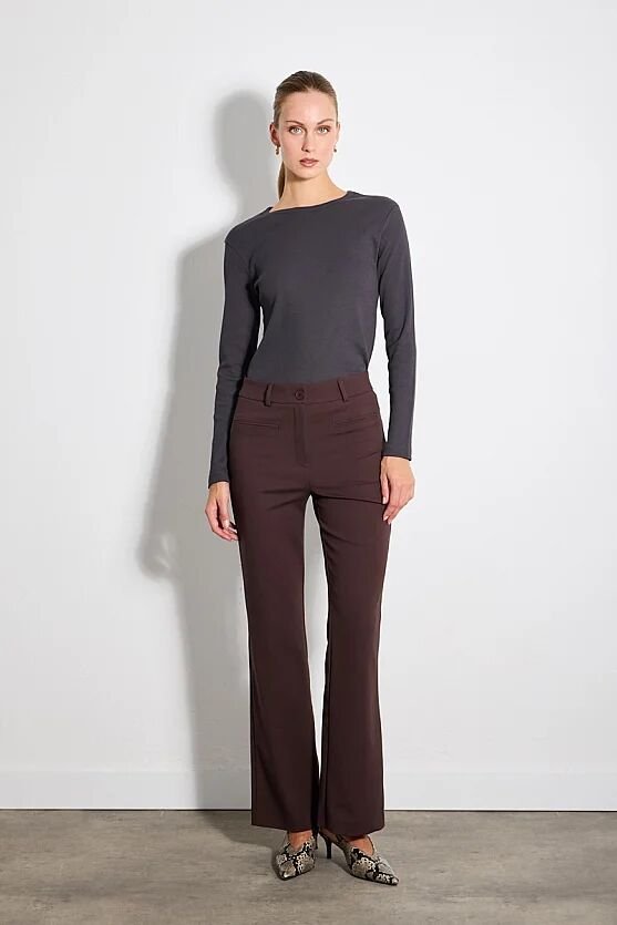 Sihirli Flare Pantolon - Kahverengi - Gusto