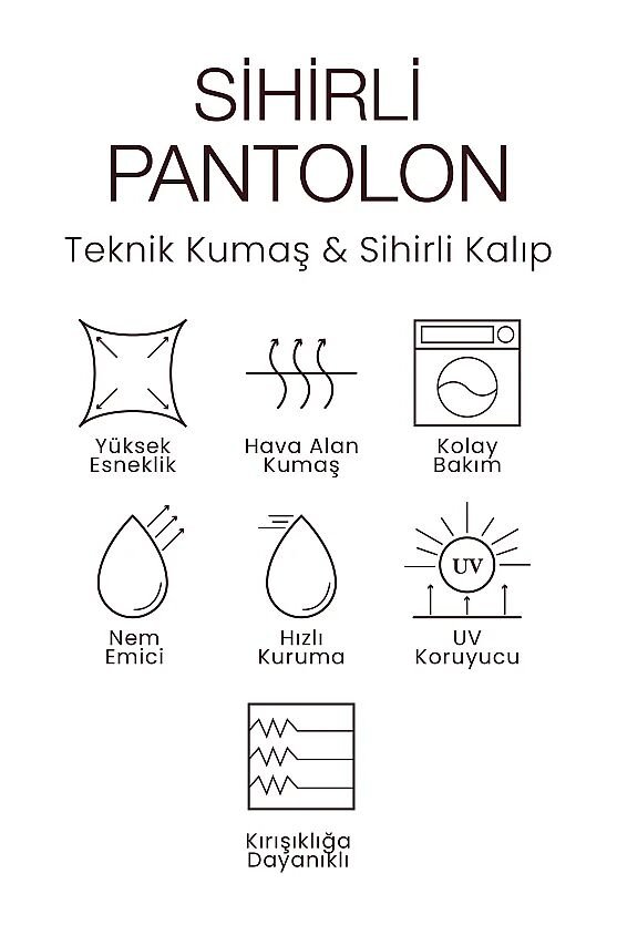 Sihirli Flare Pantolon - Kahverengi - Gusto