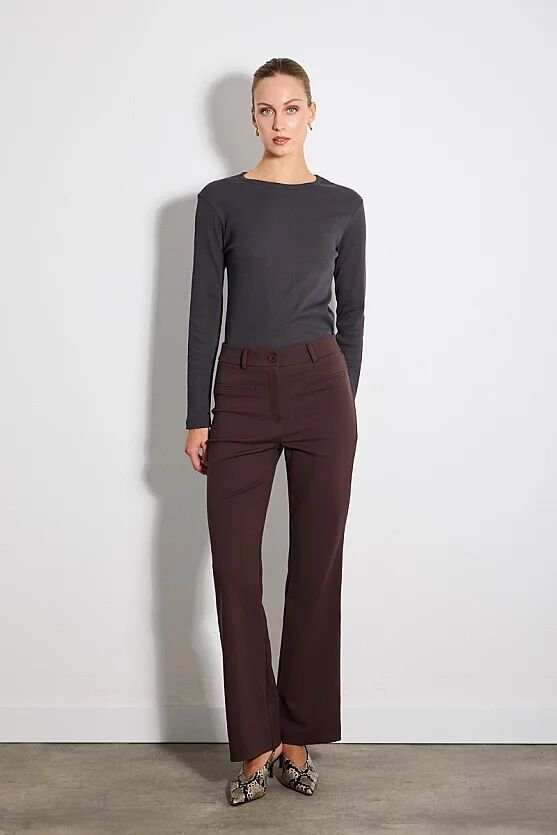 Sihirli Flare Pantolon - Kahverengi - Gusto