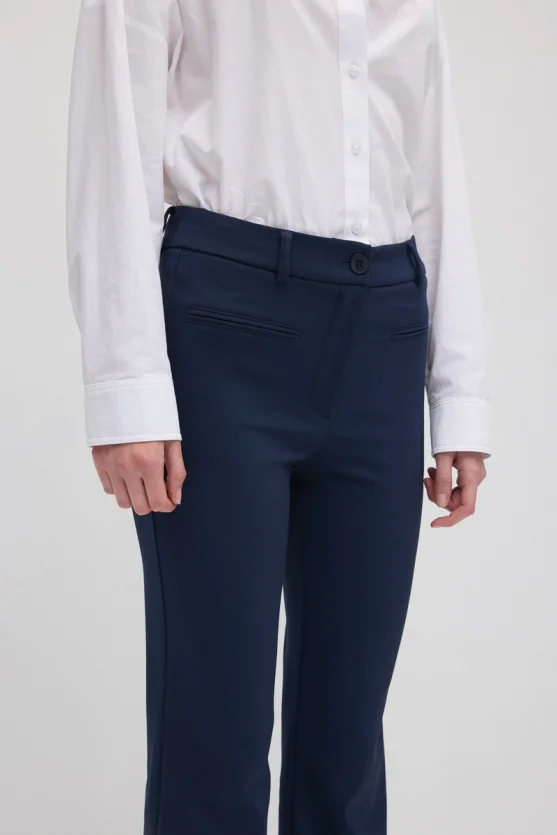 Sihirli Flare Pantolon - Lacivert - Gusto