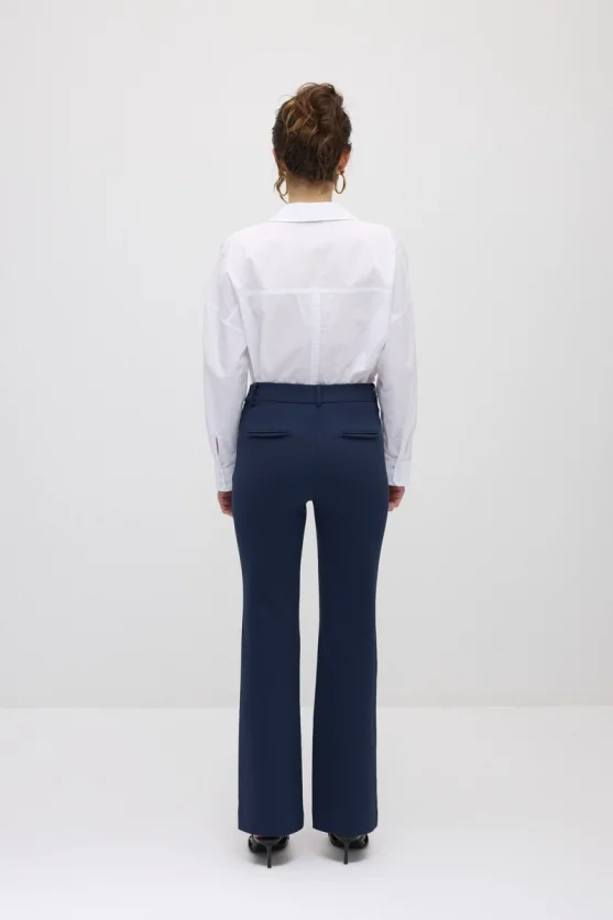 Sihirli Flare Pantolon - Lacivert - Gusto
