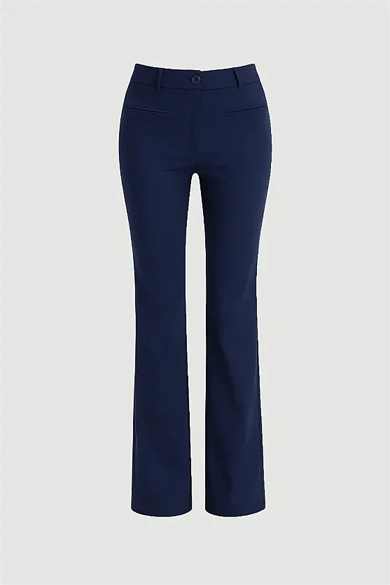 Sihirli Flare Pantolon - Lacivert - 7