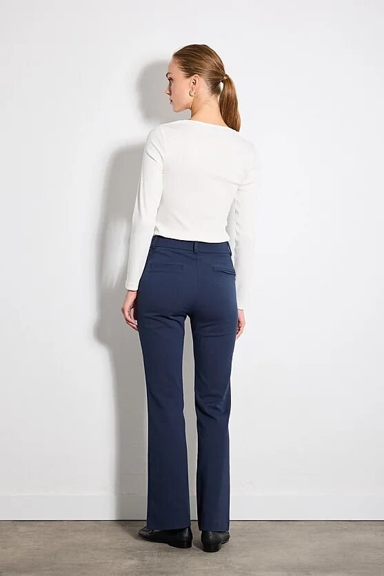 Sihirli Flare Pantolon - Lacivert - Gusto