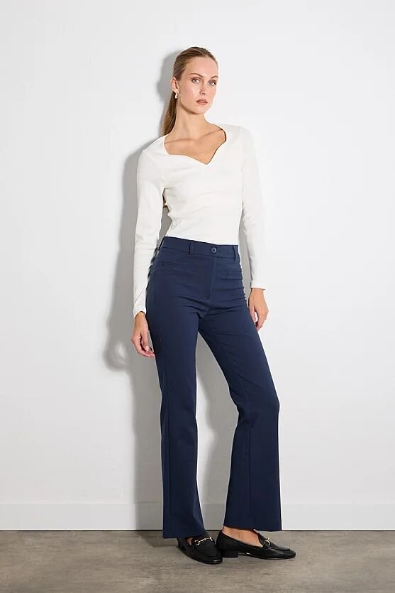 Sihirli Flare Pantolon - Lacivert - Gusto