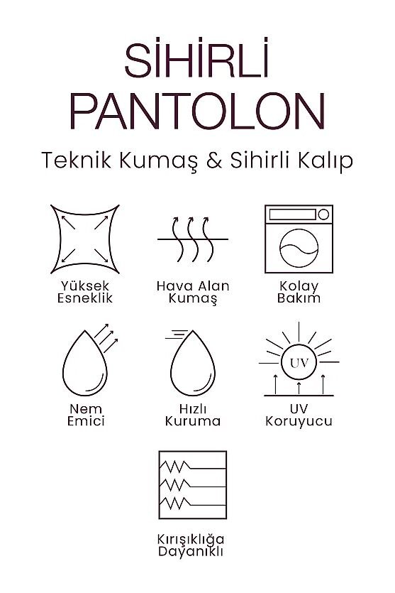 Sihirli Flare Pantolon - Mürdüm - Gusto