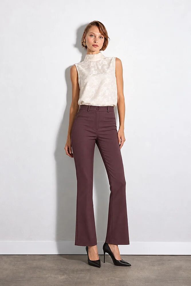 Sihirli Flare Pantolon - Mürdüm