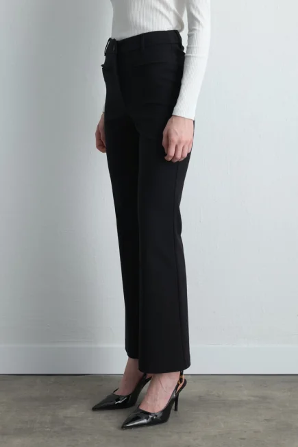 Sihirli Flare Pantolon - Siyah - Gusto (1)