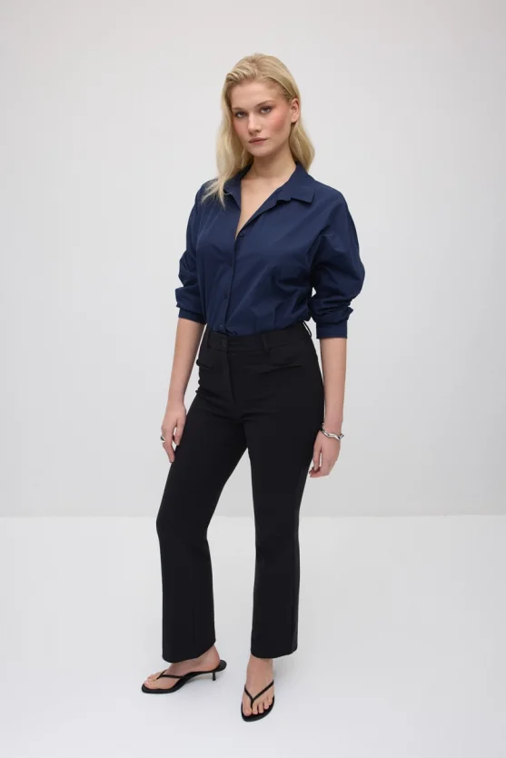 Sihirli Flare Pantolon - Siyah - Gusto