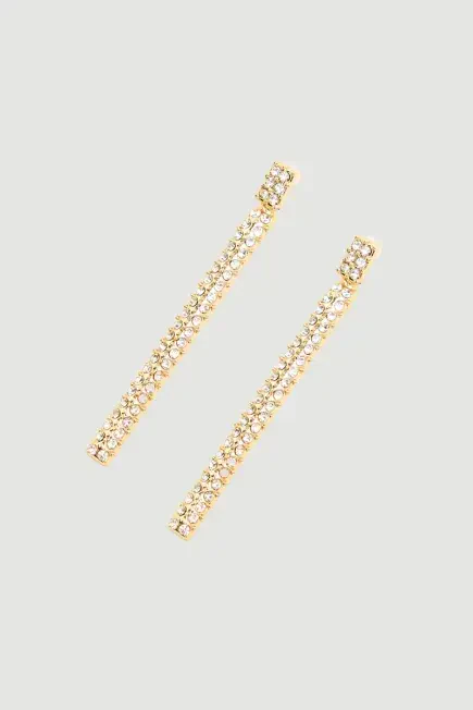 Su Yolu Abiye Küpe - Gold Gold