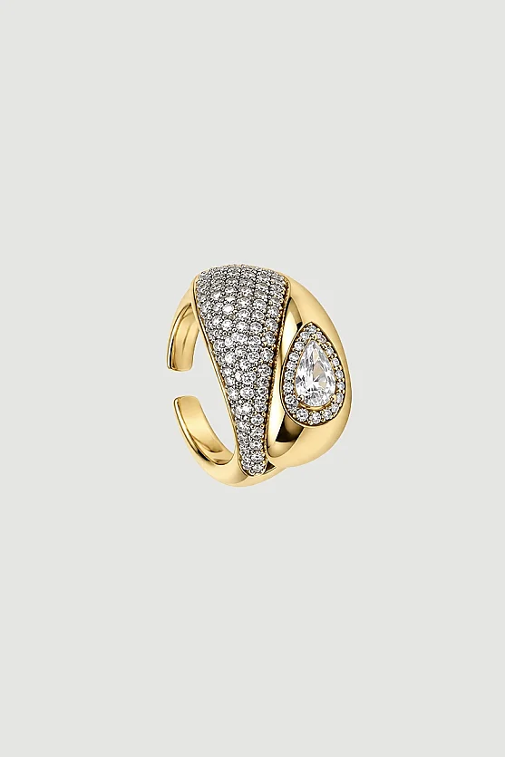 Taşlı Yüzük - Gold - Gusto