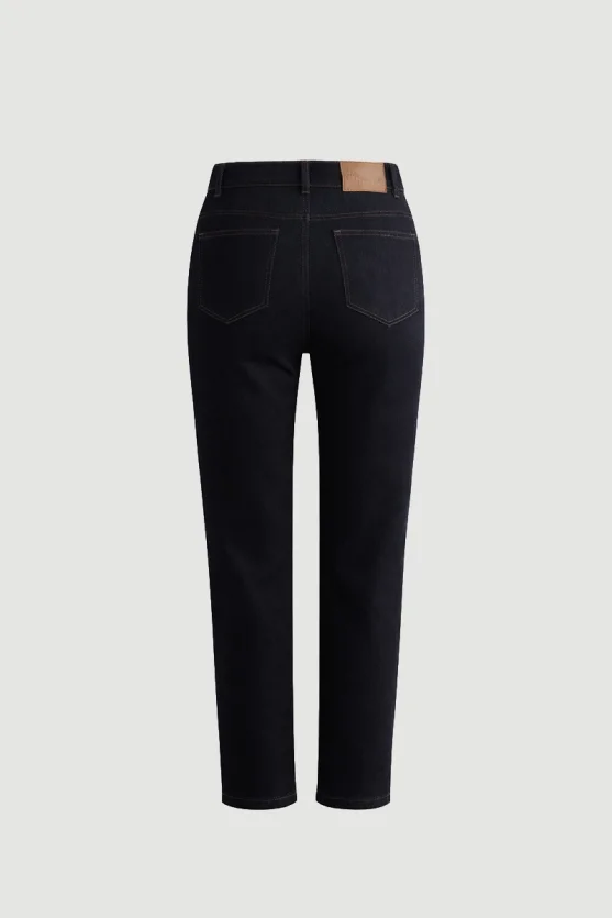 Tencel Denim Slim Pantolon - Lacivert - 7