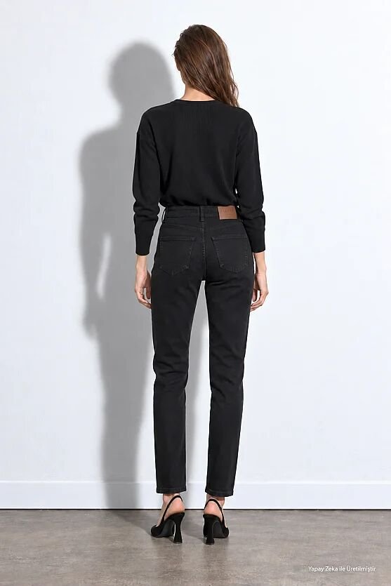 Tensel Denim Slim Pantolon - Lacivert - Gusto