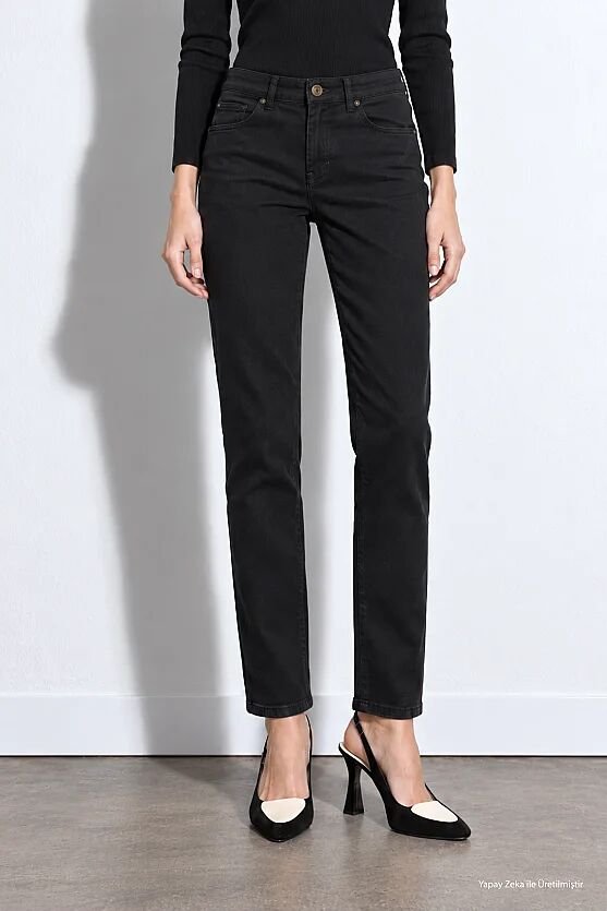 Tensel Denim Slim Pantolon - Lacivert - Gusto