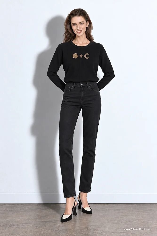 Tensel Denim Slim Pantolon - Lacivert Lacivert