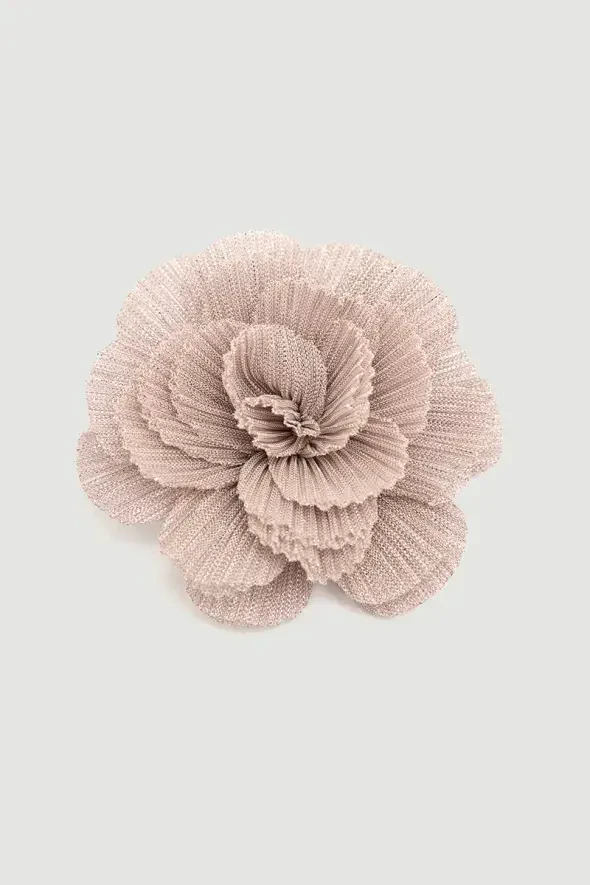 Tül Gül Broş - Pembe - 1
