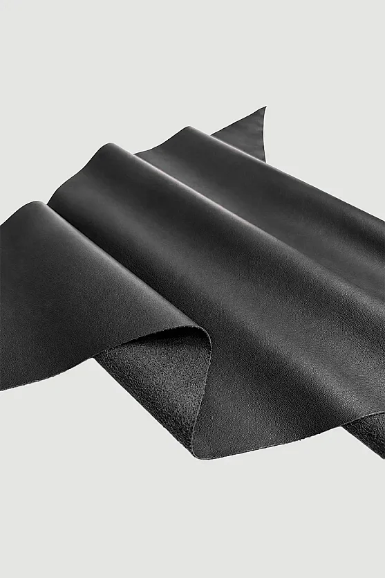 Üçgen Deri Bandana - Siyah - Gusto