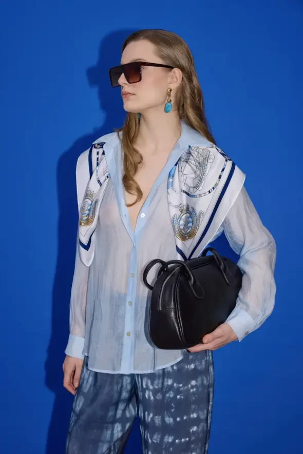 Uzun Saplı Deri Çanta - Siyah - Gusto